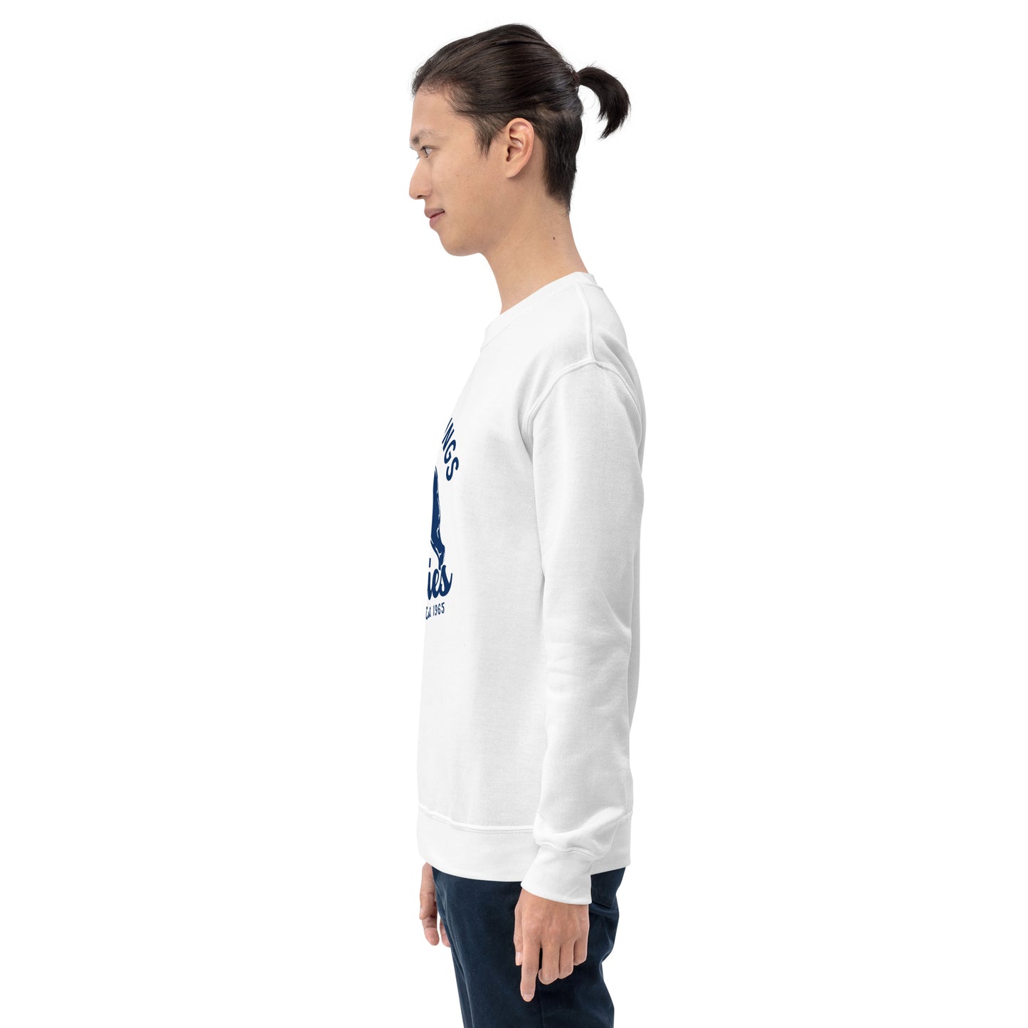 Navy Blue “Retro Lake Youngs” Adult Crew Neck Sweatshirt