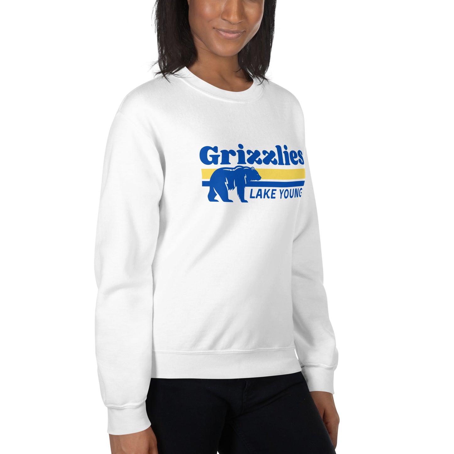 “Bear Stripes” Adult Crew Neck Sweatshirt