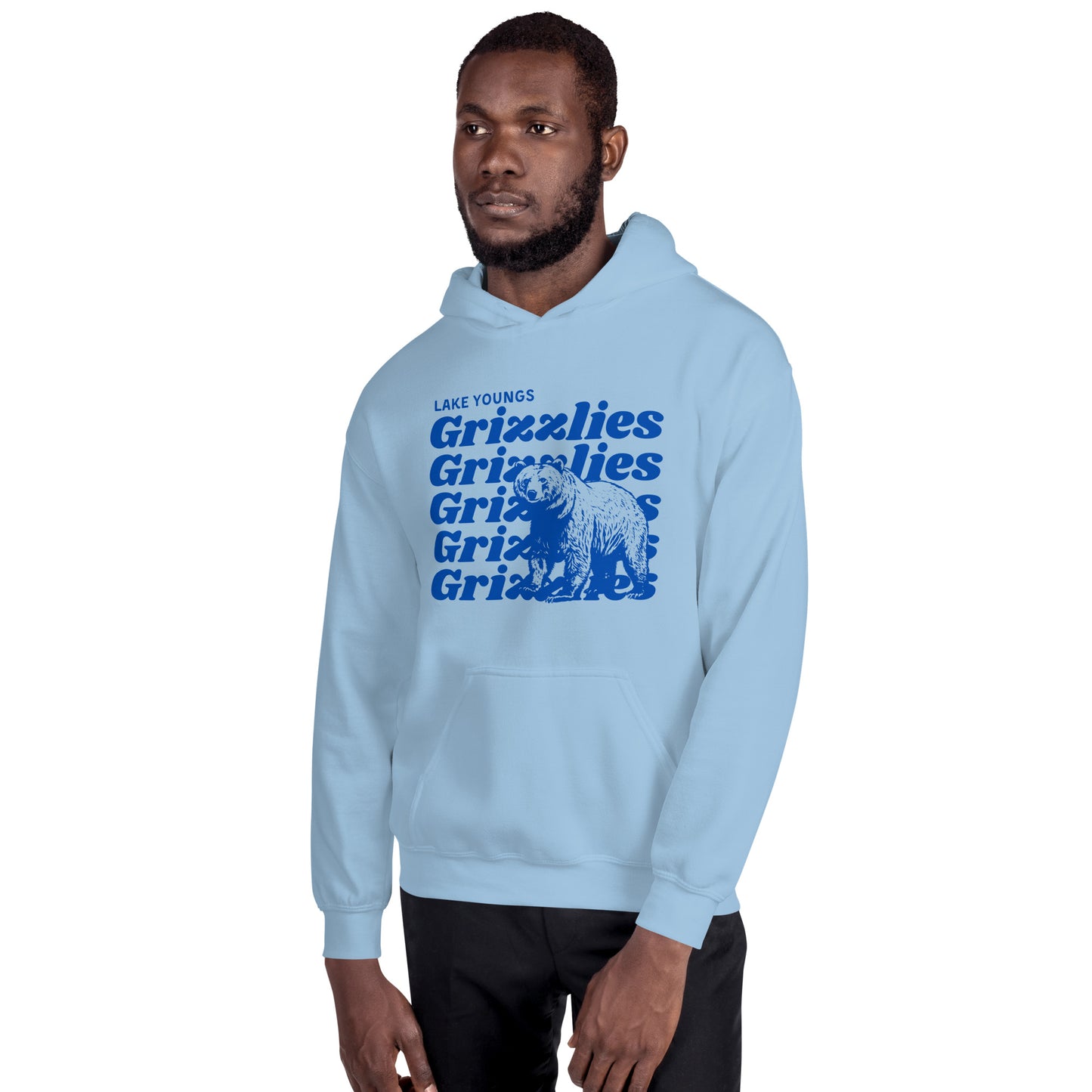 Royal Blue “Grizzlies” Adult Hoodie