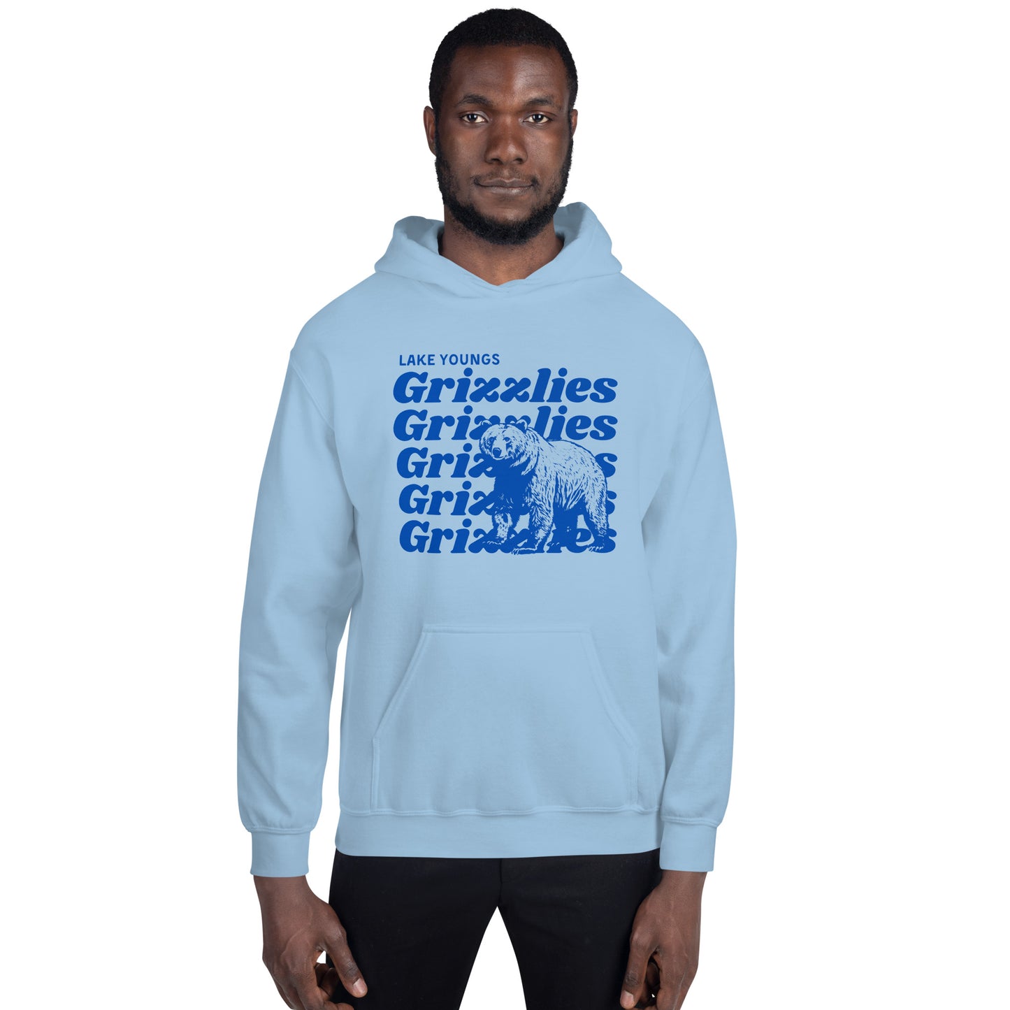 Royal Blue “Grizzlies” Adult Hoodie