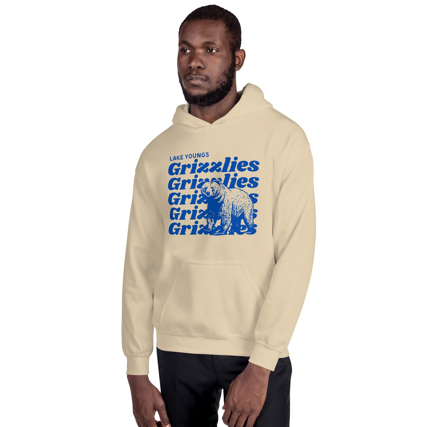 Royal Blue “Grizzlies” Adult Hoodie
