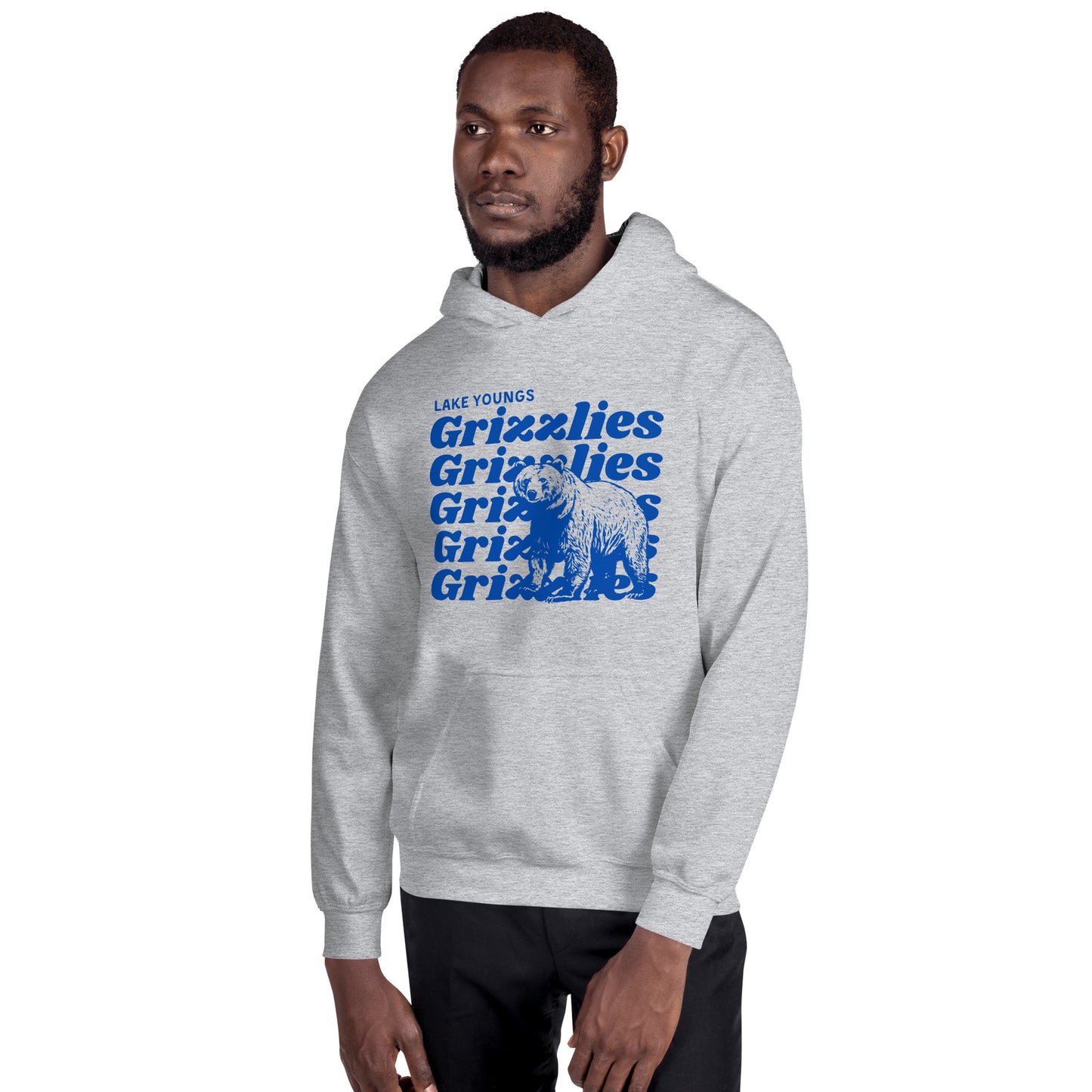 Royal Blue “Grizzlies” Adult Hoodie