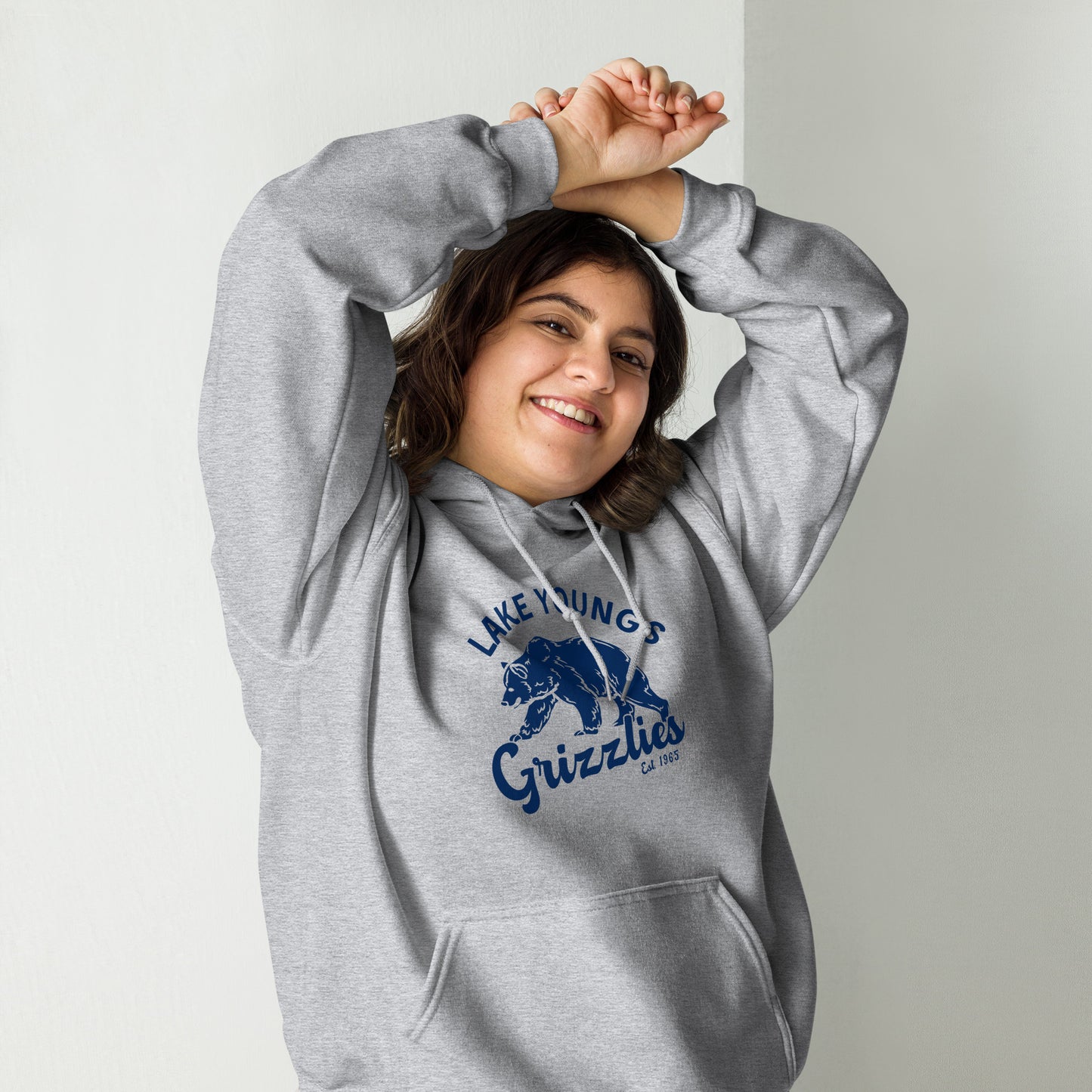Navy Blue “Retro Lake Youngs” Adult Hoodie