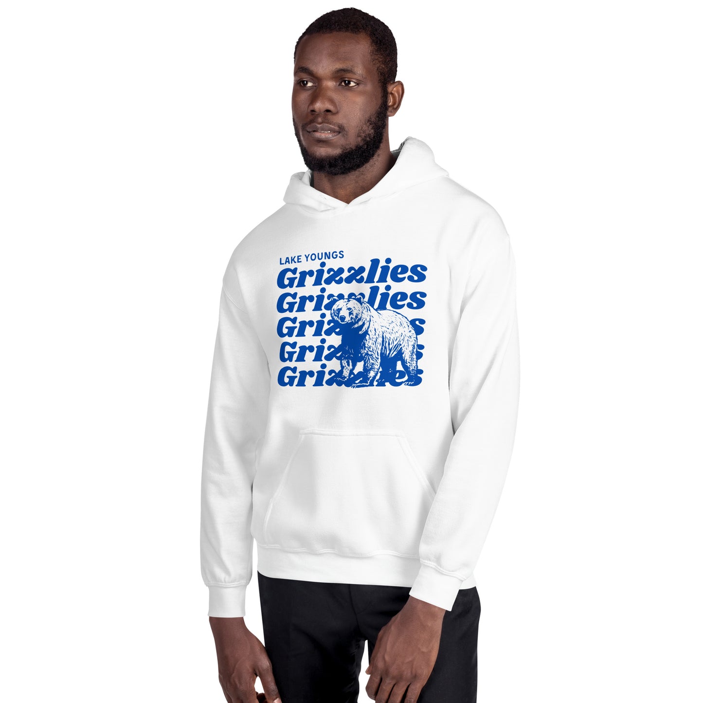 Royal Blue “Grizzlies” Adult Hoodie