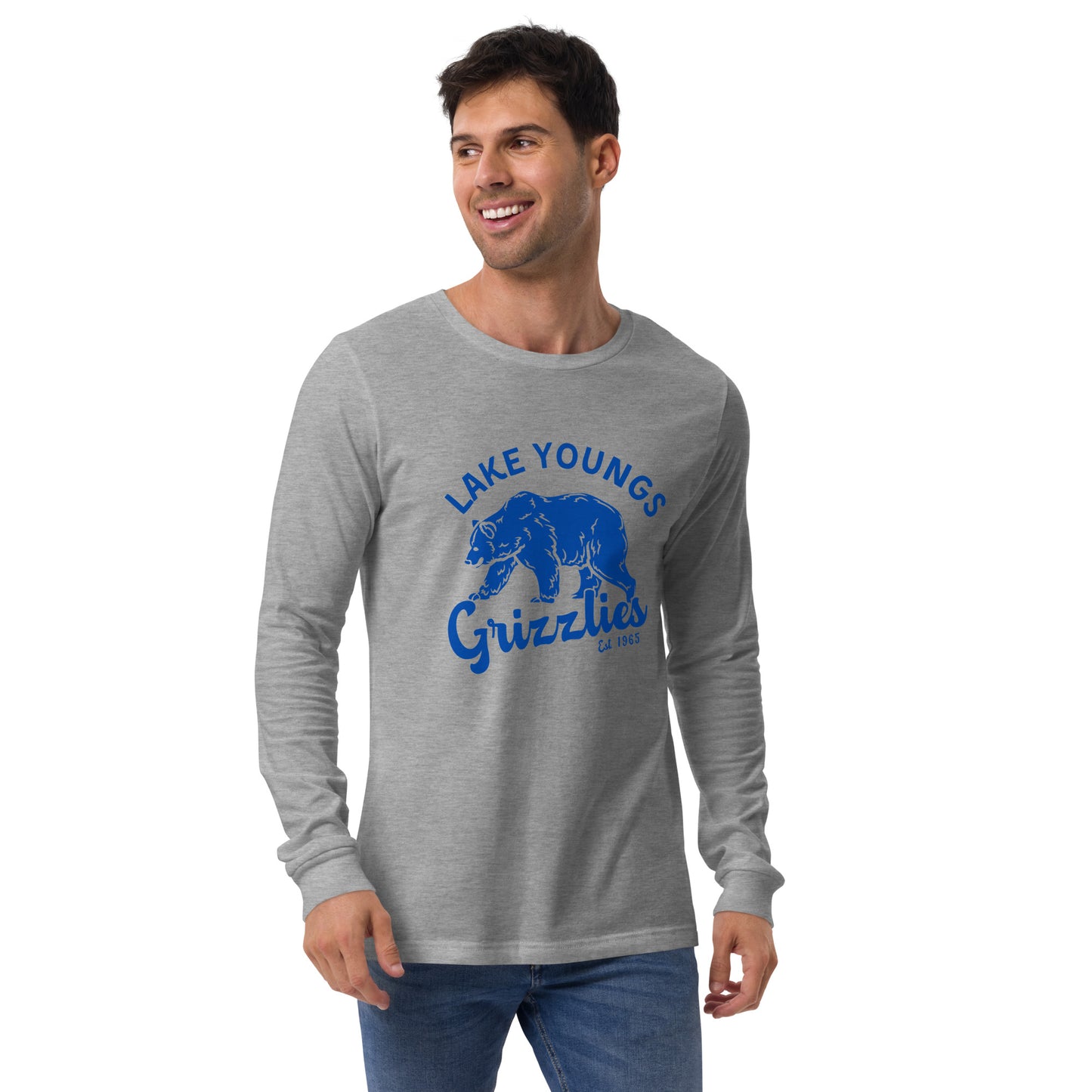 Royal Blue “Retro Lake Youngs” Adult Long Sleeve T-Shirt