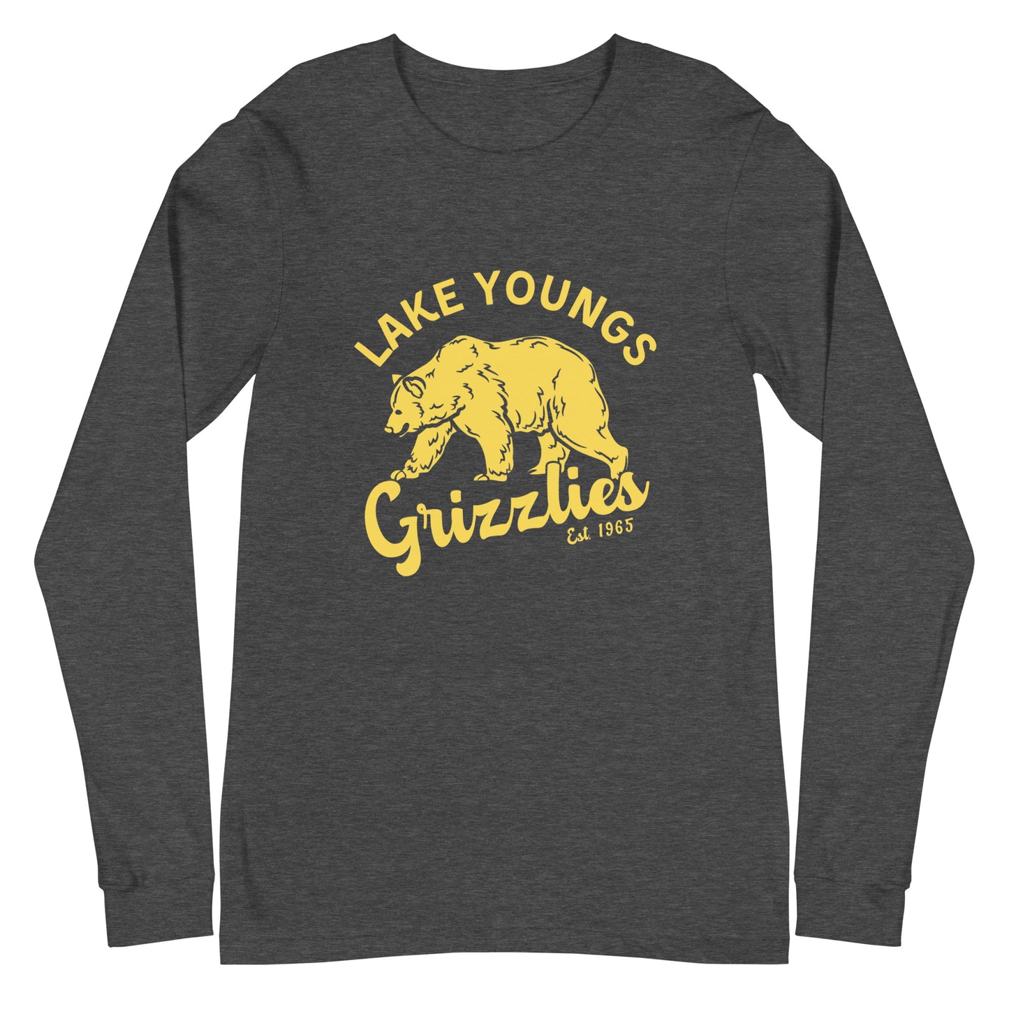 Yellow “Retro Lake Youngs” Adult Long Sleeve T-Shirt
