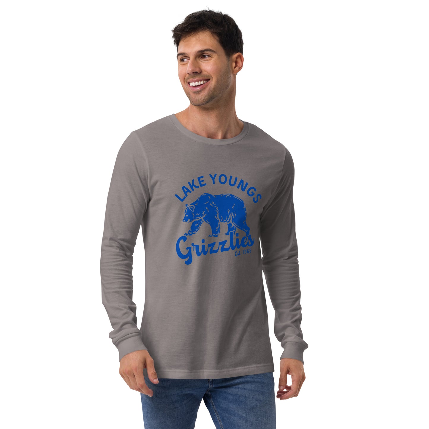 Royal Blue “Retro Lake Youngs” Adult Long Sleeve T-Shirt