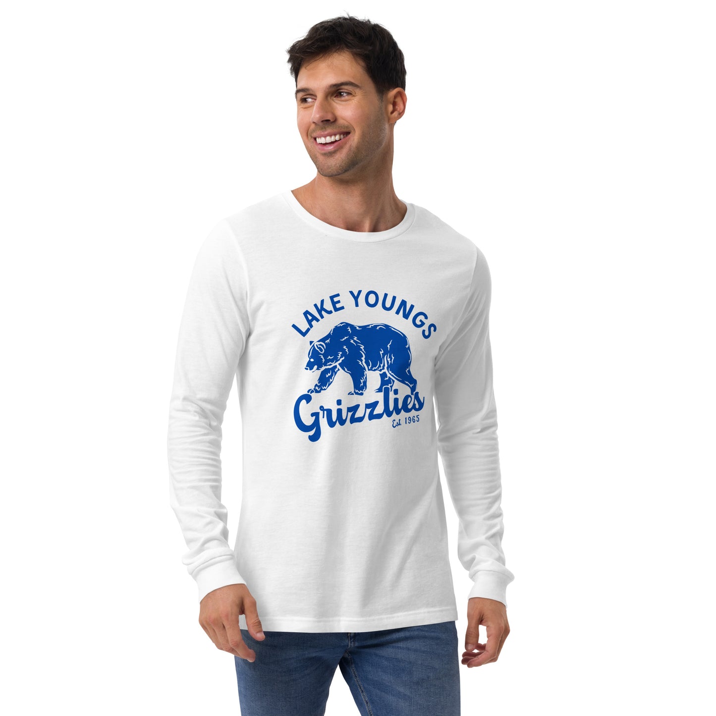 Royal Blue “Retro Lake Youngs” Adult Long Sleeve T-Shirt