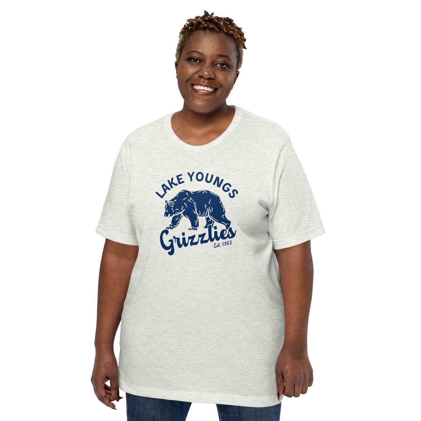 Navy Blue “Retro Lake Youngs” Adult Short Sleeve T-Shirt new