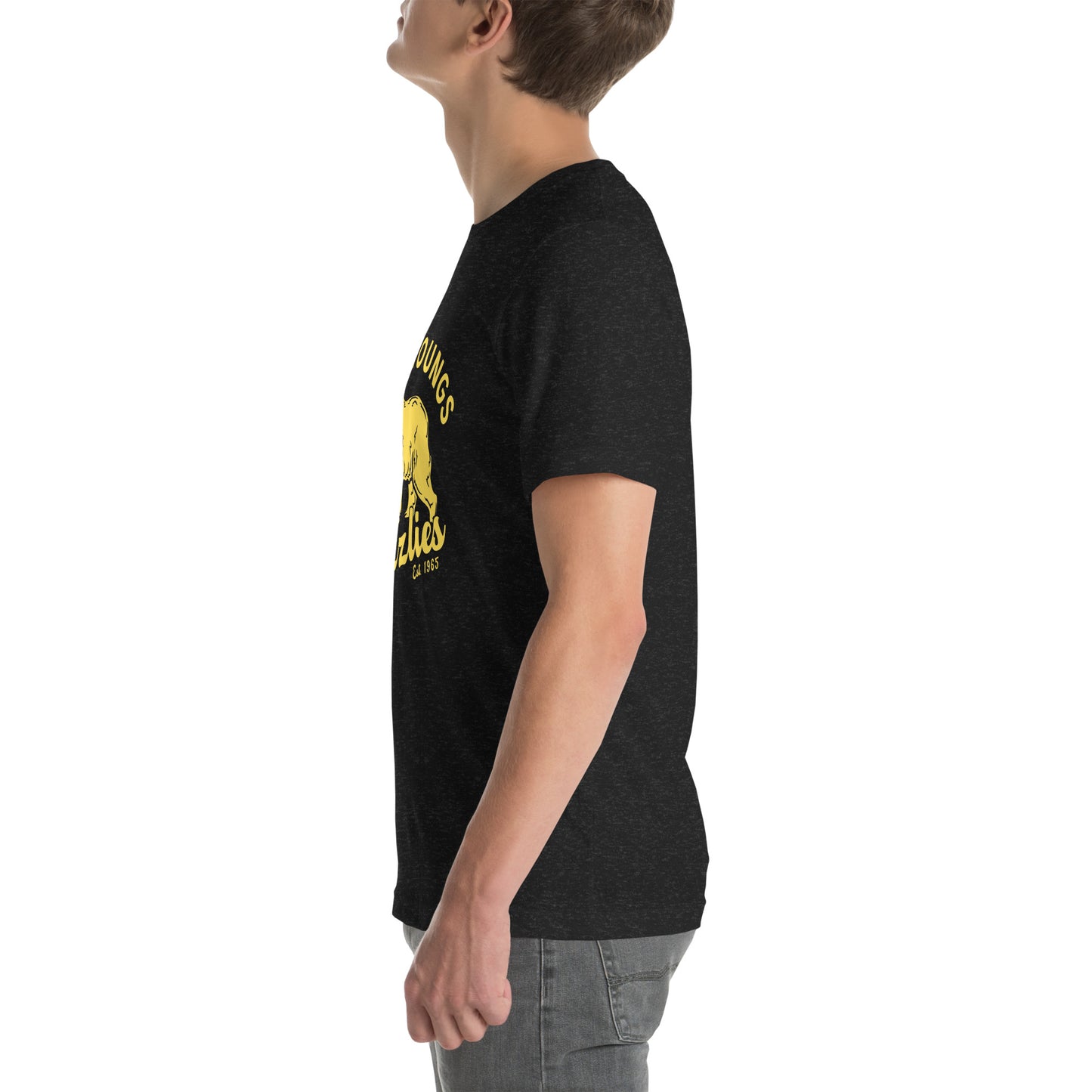 Yellow “Retro Lake Youngs” Adult Short Sleeve Unisex T-Shirt