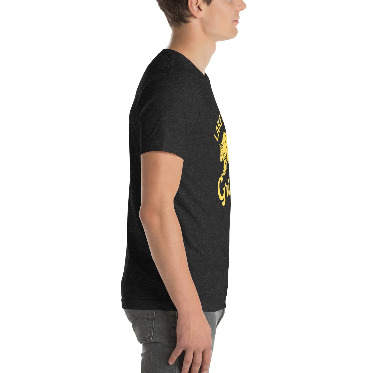 Yellow “Retro Lake Youngs” Adult Short Sleeve Unisex T-Shirt