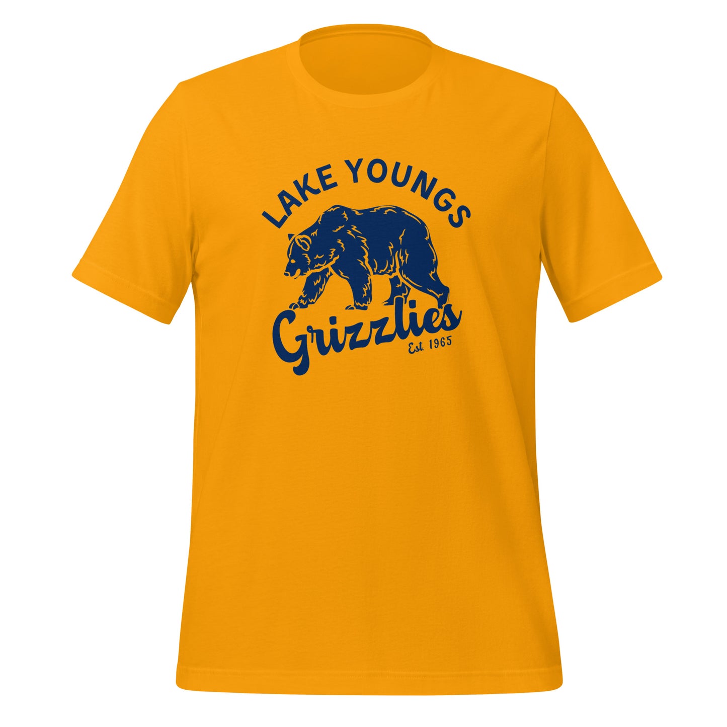 Navy Blue “Retro Lake Youngs” Adult Short Sleeve T-Shirt new