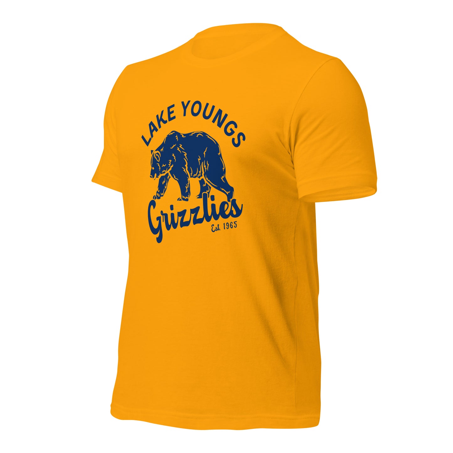 Navy Blue “Retro Lake Youngs” Adult Short Sleeve T-Shirt new
