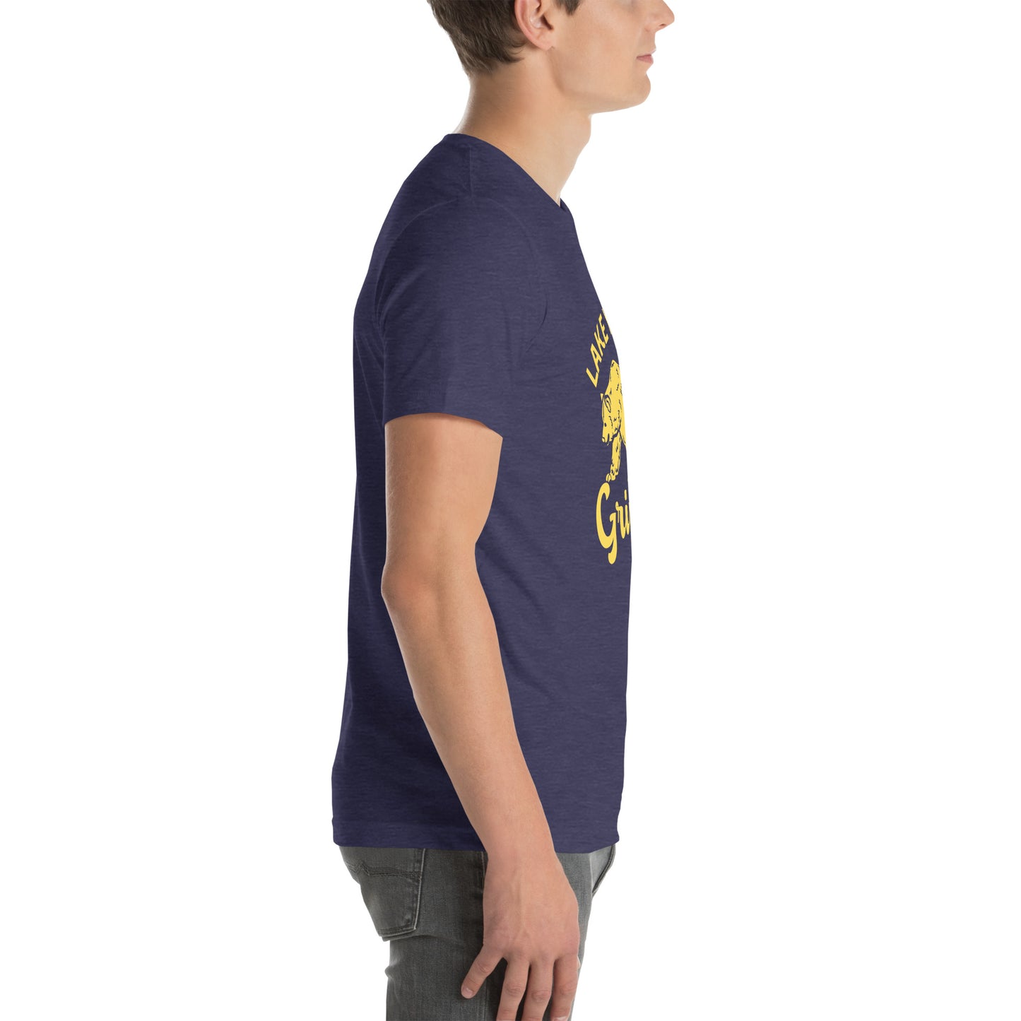 Yellow “Retro Lake Youngs” Adult Short Sleeve Unisex T-Shirt