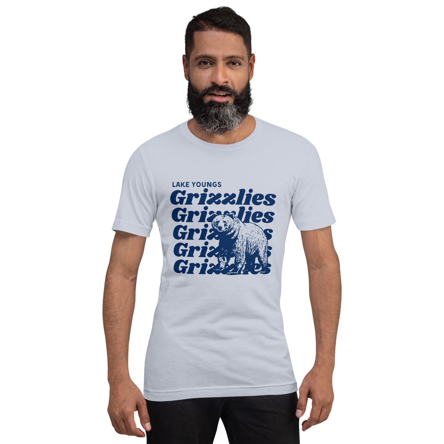 Navy Blue “Grizzlies” Adult Short Sleeve Unisex T-Shirt