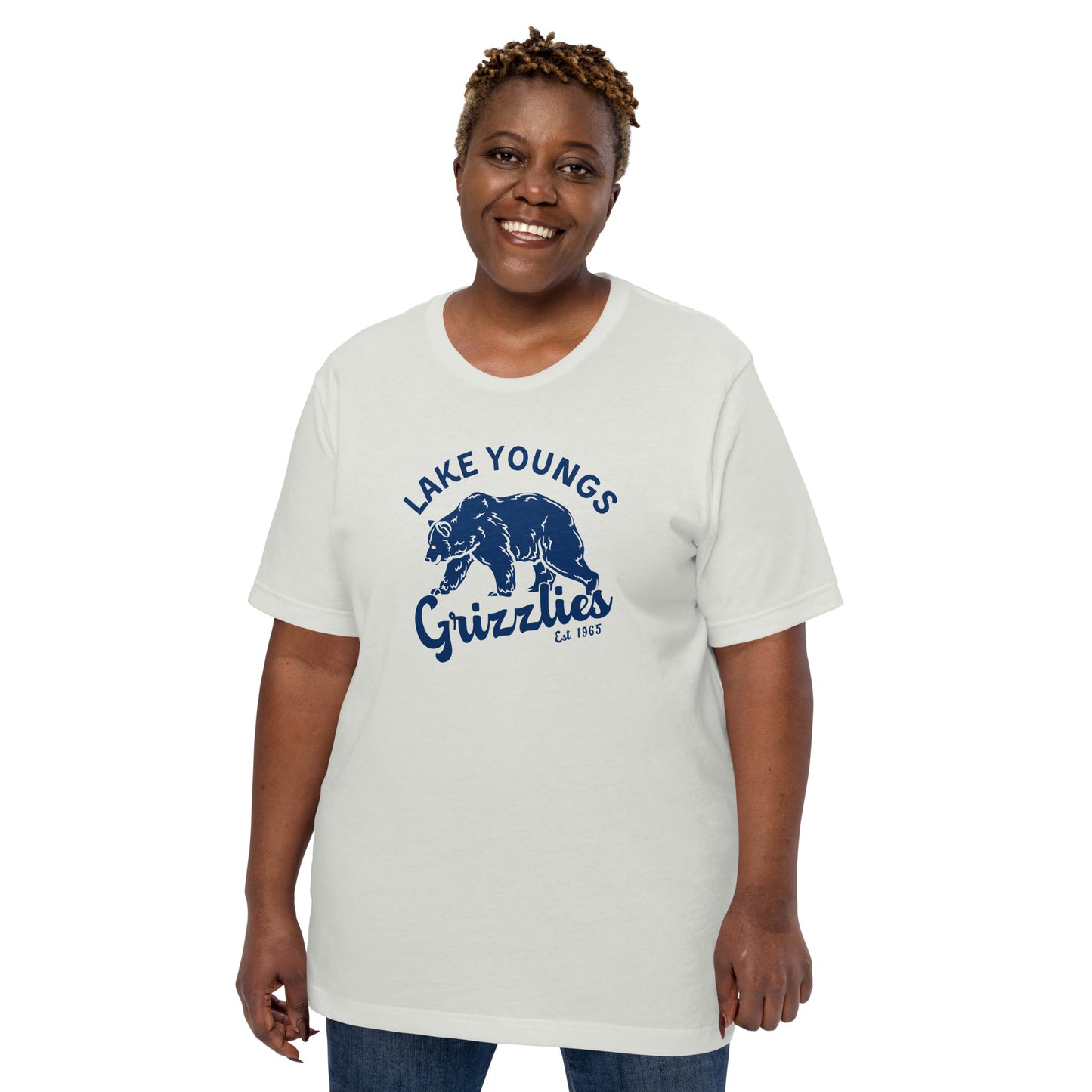 Navy Blue “Retro Lake Youngs” Adult Short Sleeve T-Shirt new