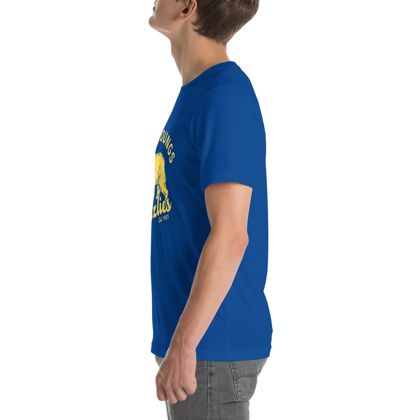 Yellow “Retro Lake Youngs” Adult Short Sleeve Unisex T-Shirt