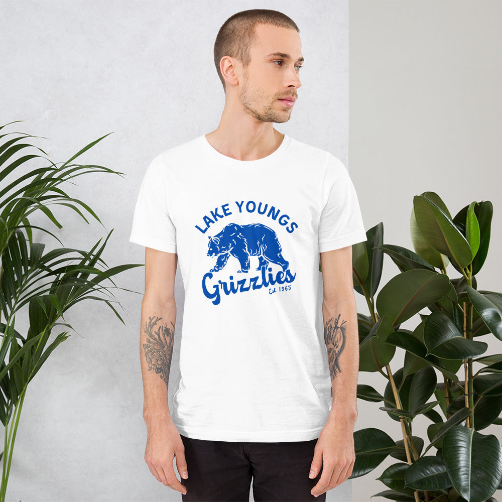 Royal Blue “Retro Lake Youngs” Adult Short Sleeve T-Shirt