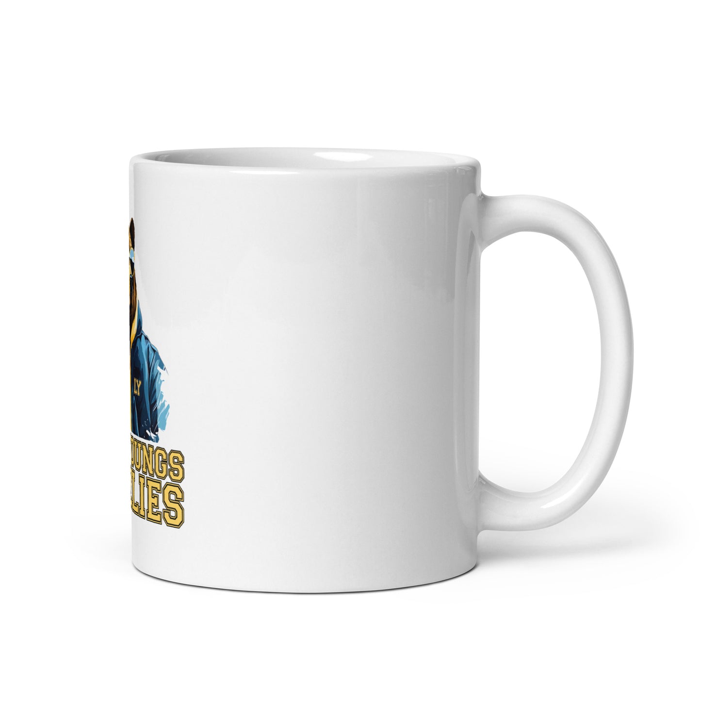 Grizzly Shades White glossy mug