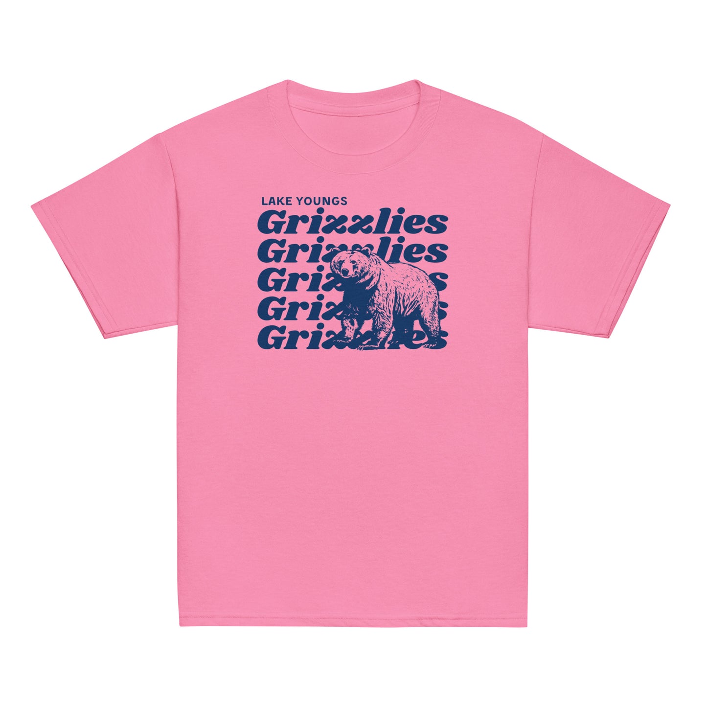 Navy Blue “Grizzlies” Youth classic tee