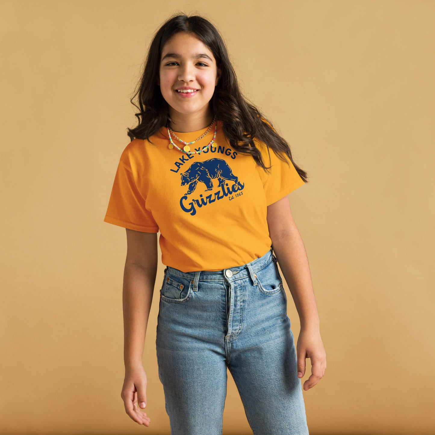 Navy Blue "Retro Lake Youngs" Youth classic tee