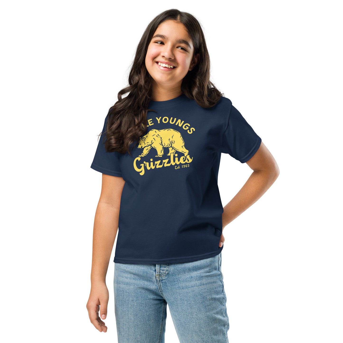 Yellow “Retro Lake Youngs” Youth classic tee