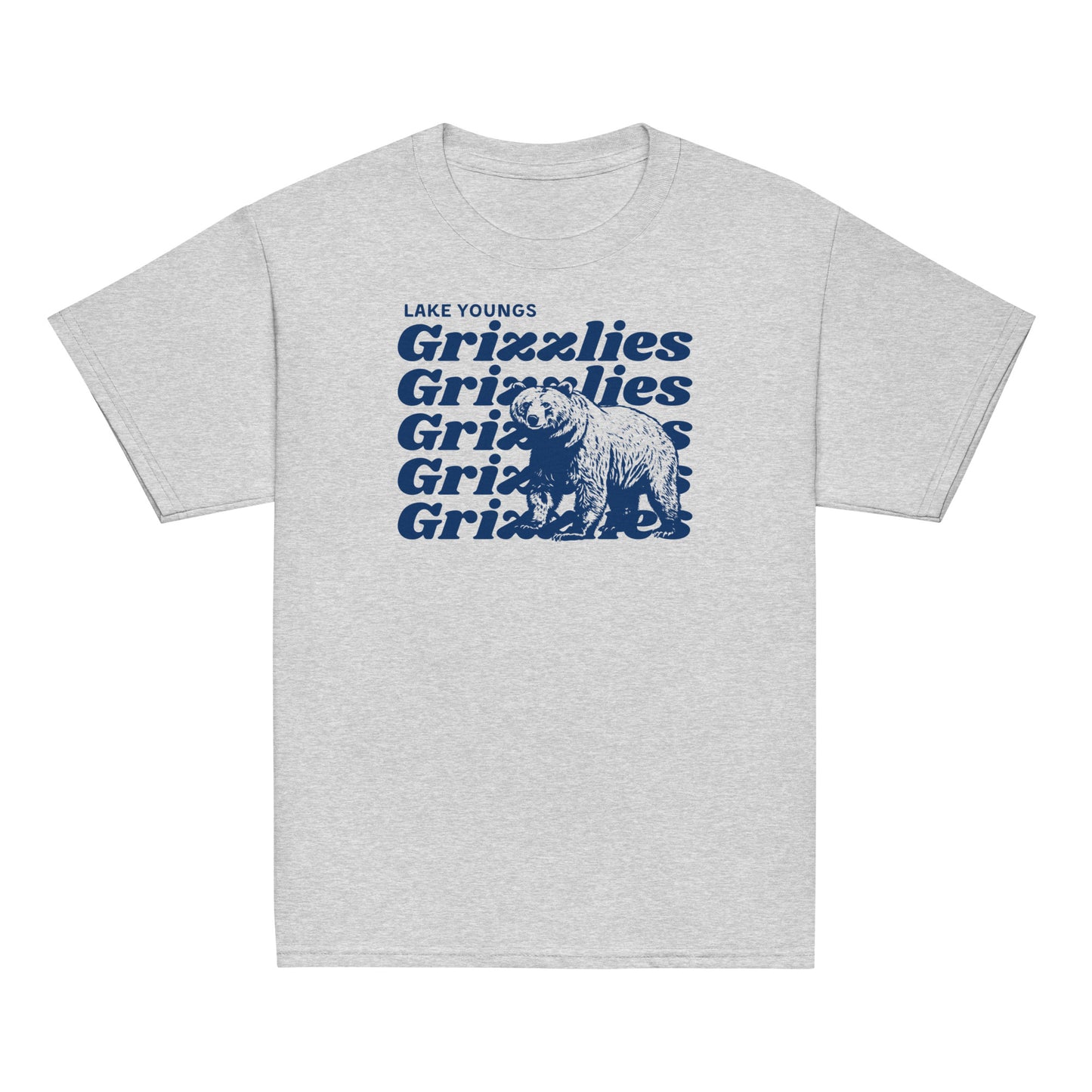 Navy Blue “Grizzlies” Youth classic tee
