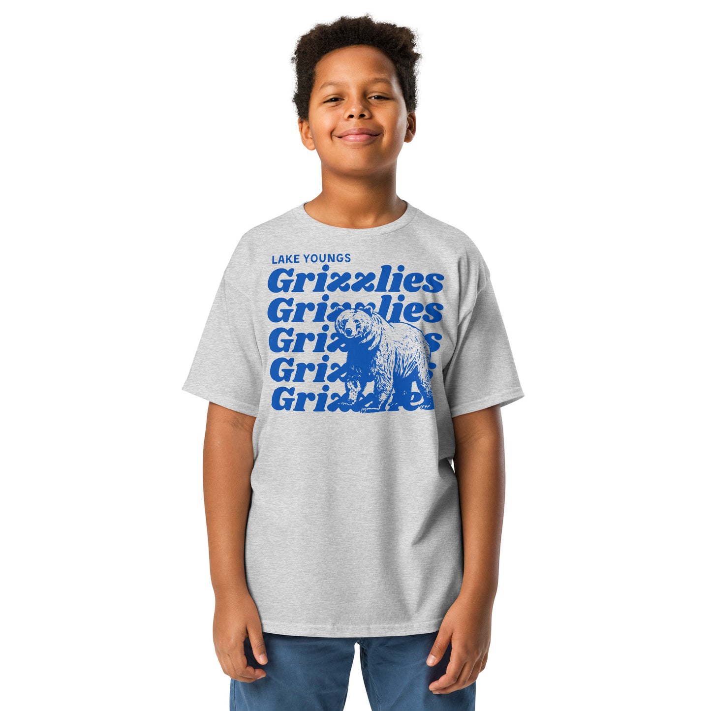 Royal Blue “Grizzlies” Youth classic tee