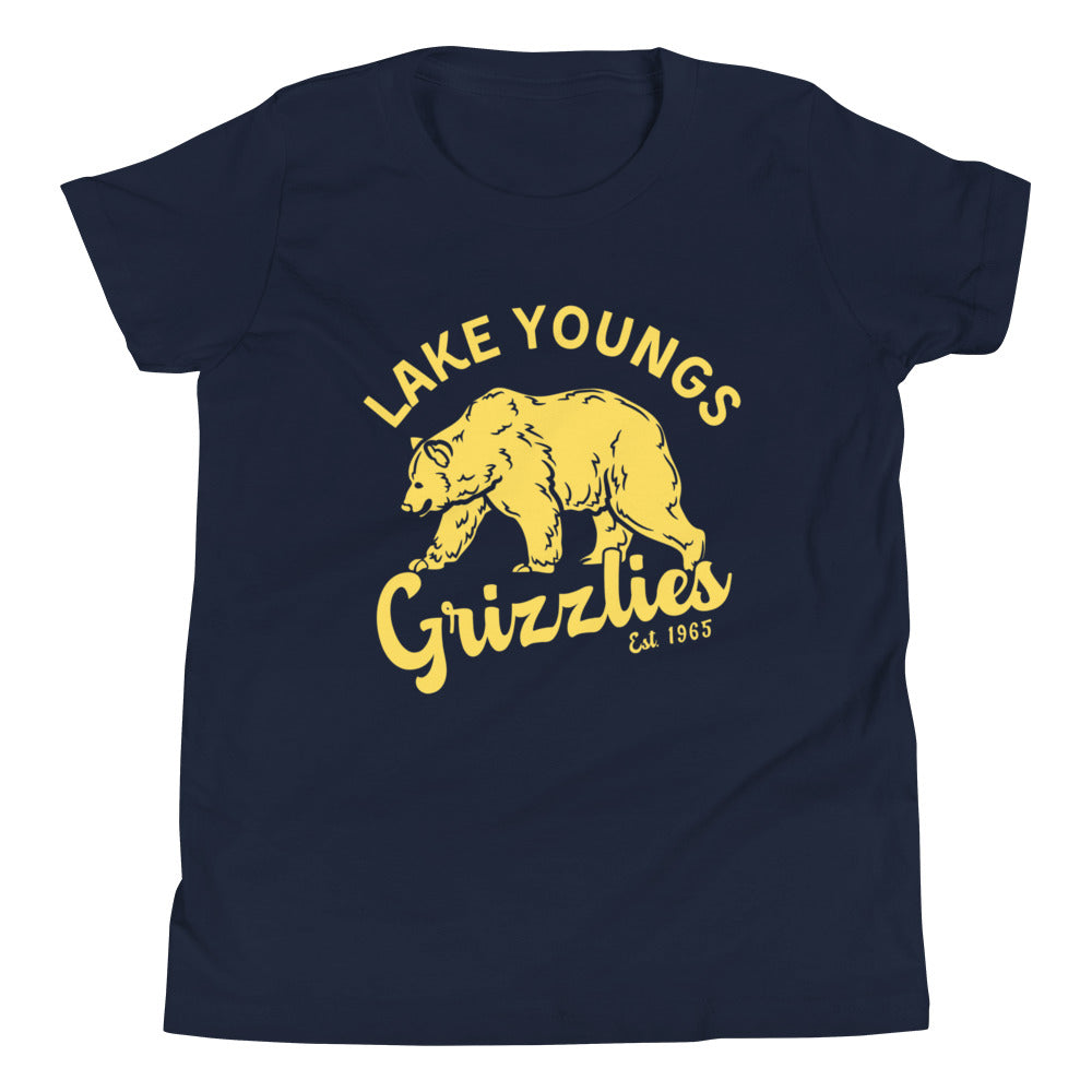 Yellow “Retro Lake Youngs” Youth Short Sleeve T-Shirt Bella + Canvas 3001Y