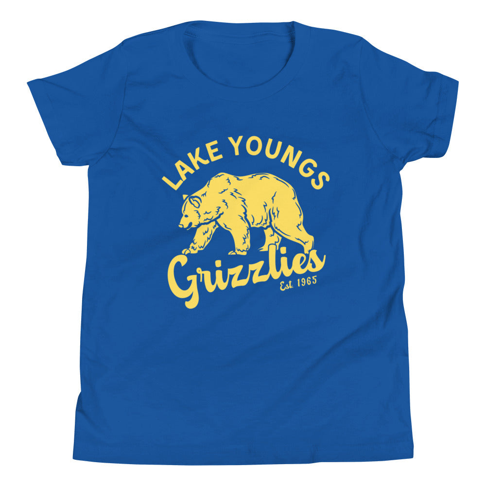 Yellow “Retro Lake Youngs” Youth Short Sleeve T-Shirt Bella + Canvas 3001Y