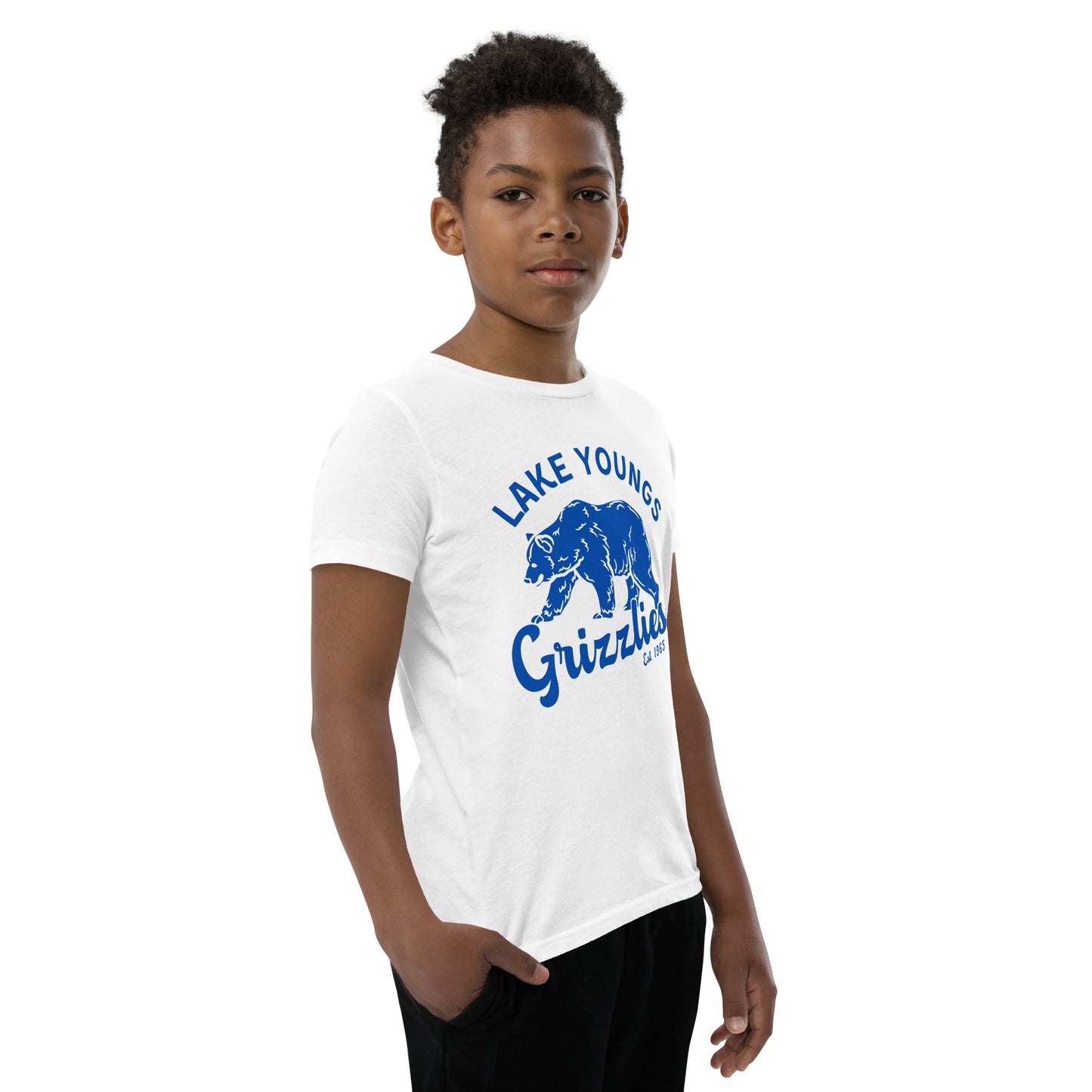 Royal Blue “Retro Lake Youngs” Youth Short Sleeve T-Shirt Bella + Canvas 3001Y