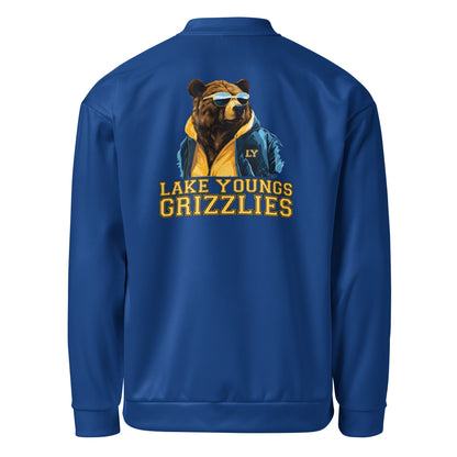 Grizzly Shades Royal Blue Unisex Adult Bomber Jacket