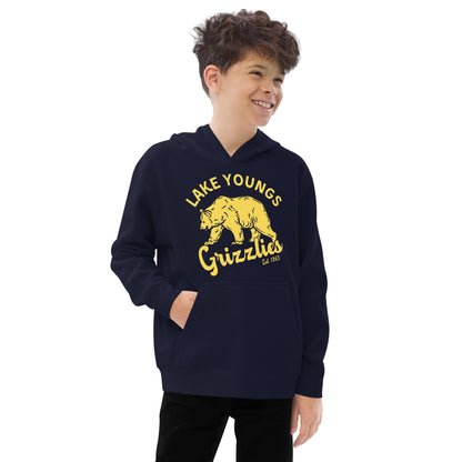 Yellow “Retro Lake Youngs” Youth Hoodie