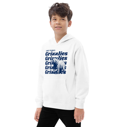 Navy Blue “Grizzlies” Youth Hoodie