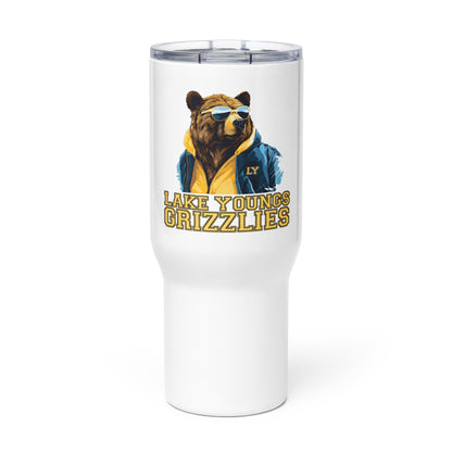 Grizzly Shades Travel mug with a handle