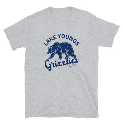 Navy Blue “Retro Lake Youngs” Adult Short-Sleeve Unisex T-Shirt