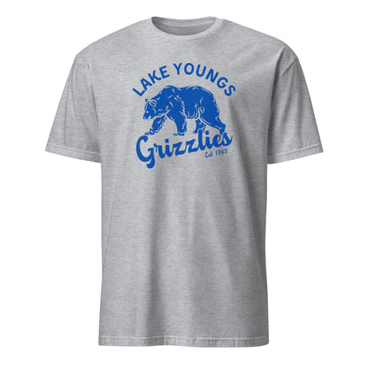 Royal Blue “Retro Lake Youngs” Adult Short-Sleeve Unisex T-Shirt