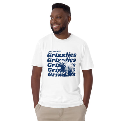Navy Blue “Grizzlies” Adult Short-Sleeve Unisex T-Shirt