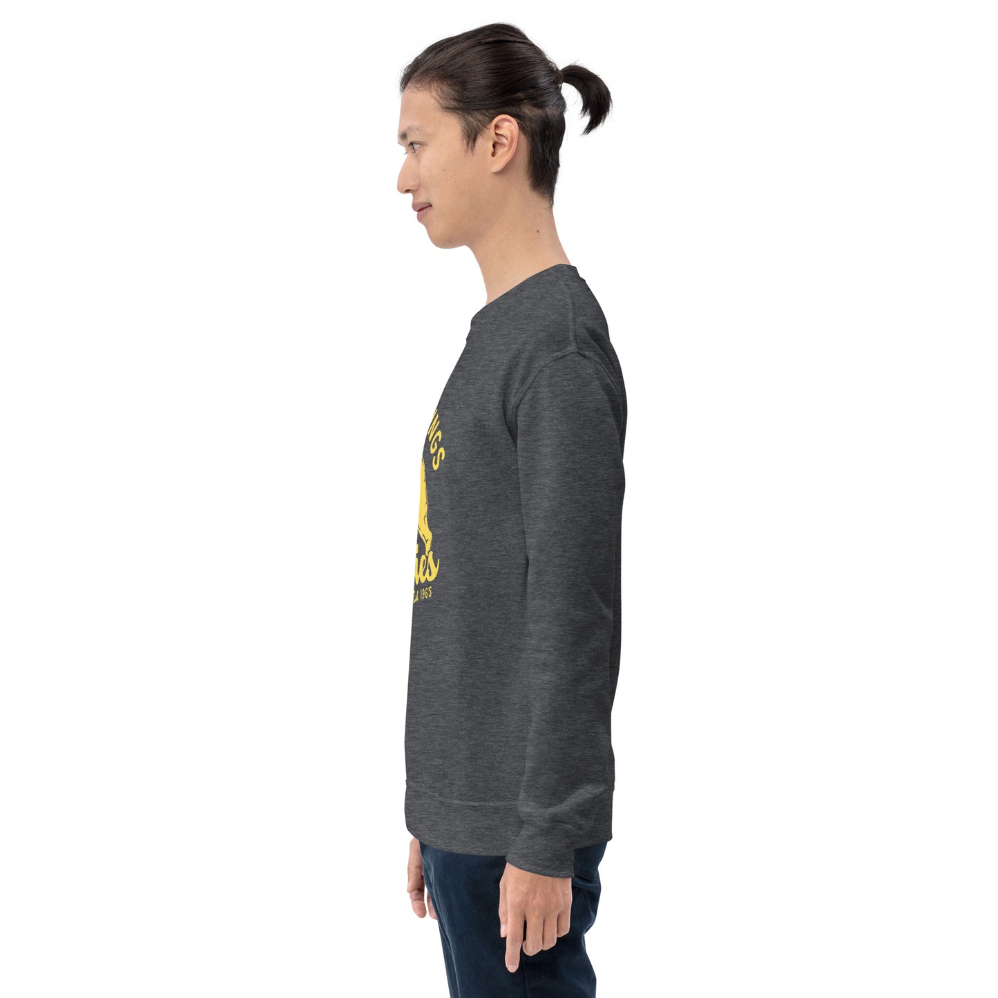 Yellow “Retro Lake Youngs” Adult Crew Neck Sweatshirt