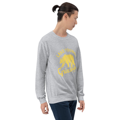 Yellow “Retro Lake Youngs” Adult Crew Neck Sweatshirt