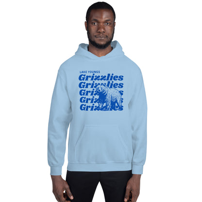 Royal Blue “Grizzlies” Adult Hoodie