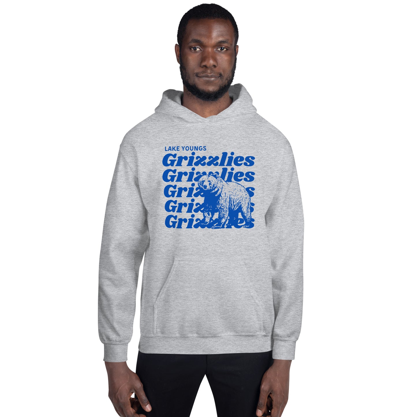 Royal Blue “Grizzlies” Adult Hoodie
