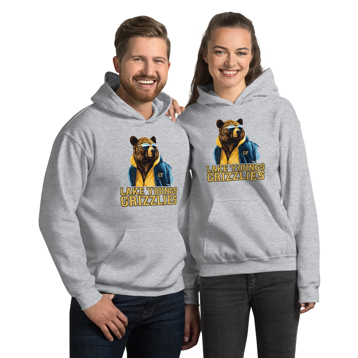 Grizzly Shades Adult Unisex Hoodie