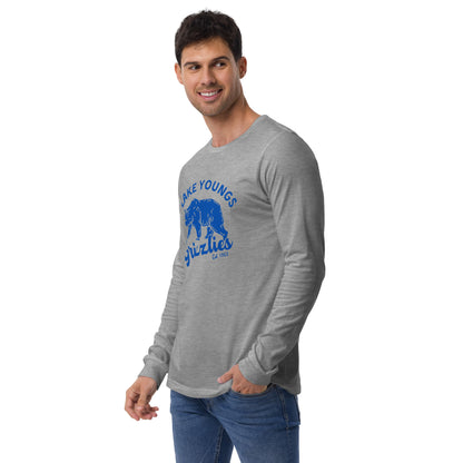 Royal Blue “Retro Lake Youngs” Adult Long Sleeve T-Shirt