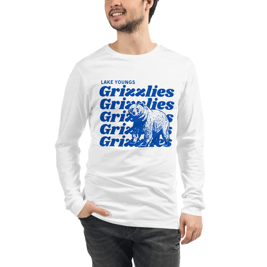 Royal Blue “Grizzlies” Adult Long Sleeve T-Shirt