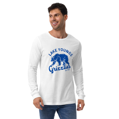 Royal Blue “Retro Lake Youngs” Adult Long Sleeve T-Shirt