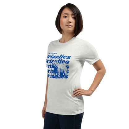 Royal Blue “Grizzlies” Adult Short Sleeve Unisex t-shirt