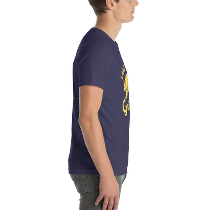 Yellow “Retro Lake Youngs” Adult Short Sleeve Unisex T-Shirt
