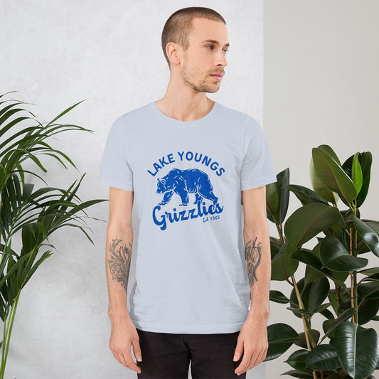 Royal Blue “Retro Lake Youngs” Adult Short Sleeve T-Shirt