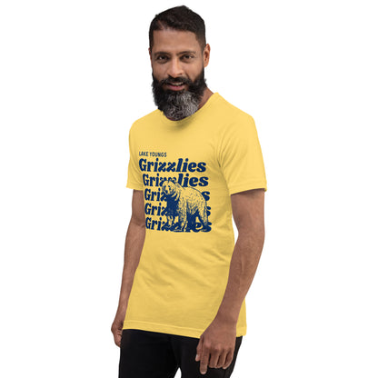 Navy Blue “Grizzlies” Adult Short Sleeve Unisex T-Shirt